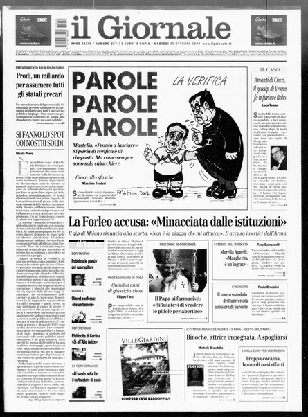 Il giornale : quotidiano del mattino